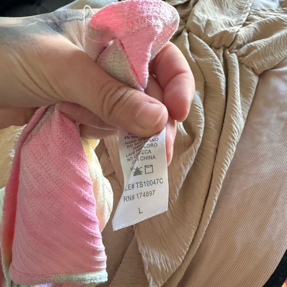 Fashion Nova 2 Piece Colorful Tie-Dye Crop Top with Skirt - Picture 4 of 4